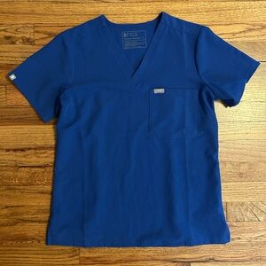 FIGS Royal Blue V-Neck Scrub Top